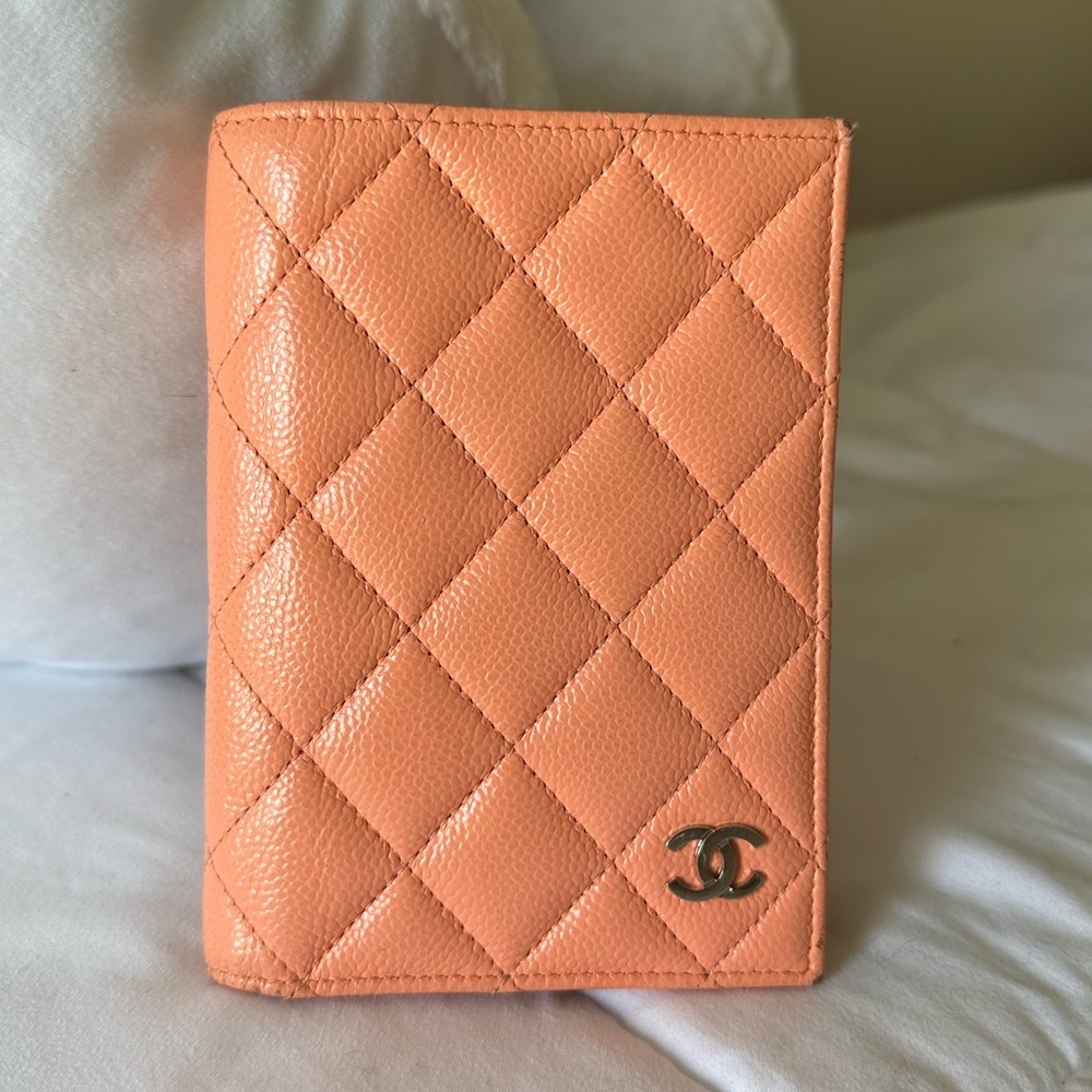 CHANEL Caviar Quilted Passport Wallet